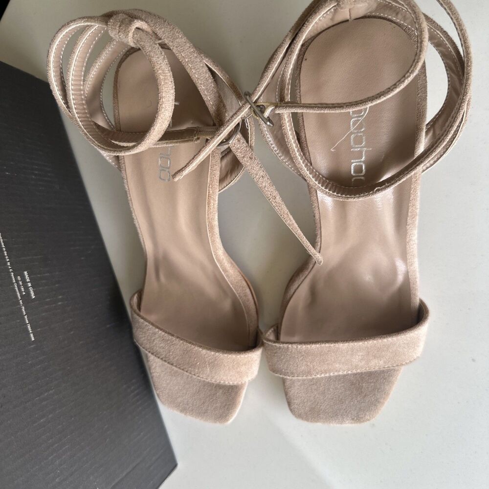 Boohoo Beige Rope Espadrille Sandals Size 41 US 10 Brand New Never Worn No Box - Picture 2 of 5
